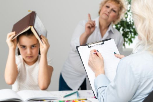 consultation with a psychologist grandmother and granddaughter.