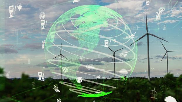 Environmental conservation technology and approaching global sustainable ESG by clean energy and power from renewable natural resources