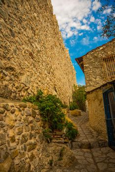 MARMARIS, MUGLA, TURKEY: Marmaris Castle and old town view in Marmaris Town. Marmaris Castle is populer tourist attraction in Turkey.