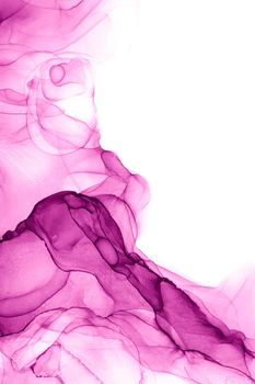 Marble ink abstract art from exquisite original painting for abstract background . Painting was painted on high quality paper texture to create smooth marble background pattern of ombre alcohol ink .