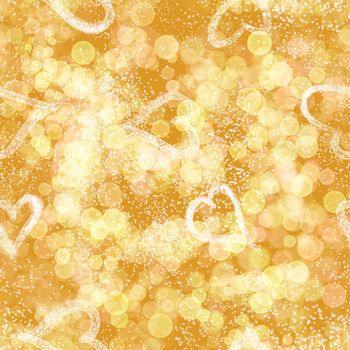 Seamless pattern with gold golden glitter shiny background. Metal metallic shimmering glow texture, luxury fashion design. Yellow abstract sparkle New Year Christmas celebration party print