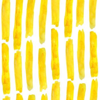 seamless hand drawn watercolor modern contemporary trendy abstract pattern in yellow and orange. Vibrant colors background grunge stripes geometric vertical. Fall Autumn summer design