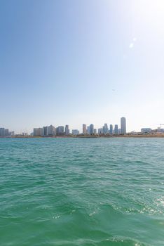 View of Tel Aviv skyline from Jaffa port. High quality photo