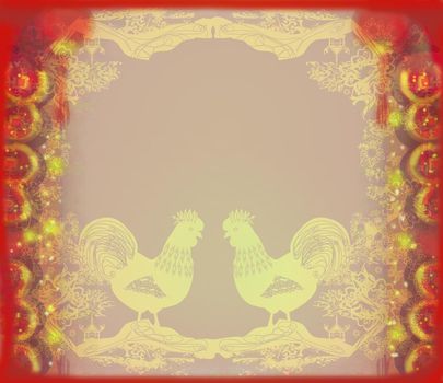year of rooster design for Chinese New Year celebration