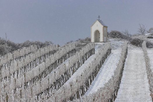 Calvary near Hnanice, Znojmo region, Southern Moravia, Czech Republic