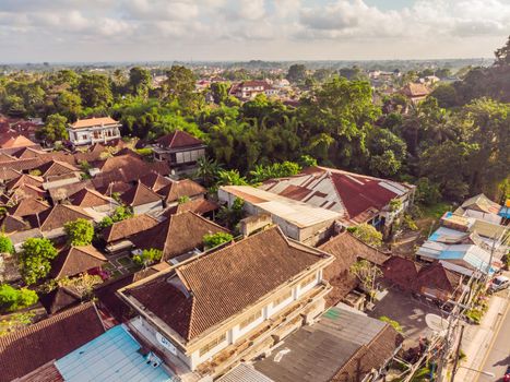 Photo from drone, Ubud. Aerial Landscapes in Ubud, Bali Indonesia
