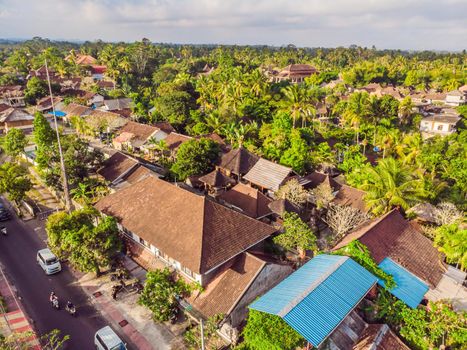 Photo from drone, Ubud. Aerial Landscapes in Ubud, Bali Indonesia