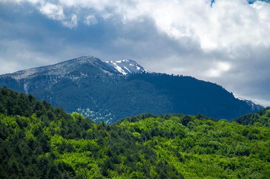 View of mountains Olympus, Pieria, Macedonia, Greece