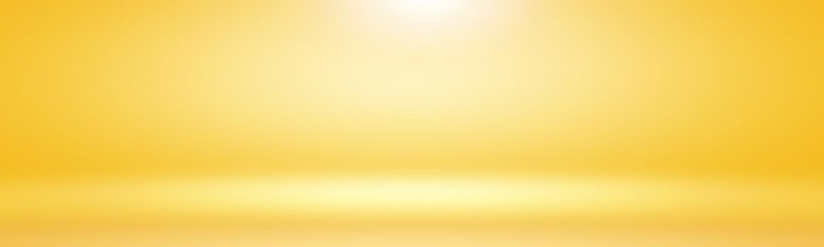 Abstract Luxury Gold yellow gradient studio wall, well use as background,layout,banner and product presentation