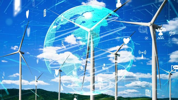 Environmental conservation technology and approaching global sustainable ESG by clean energy and power from renewable natural resources