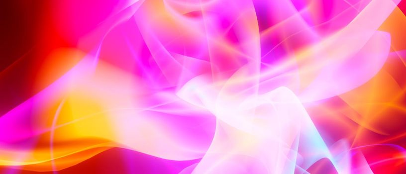 Abstract Glow Of Light And Smoke Bright Purple Background