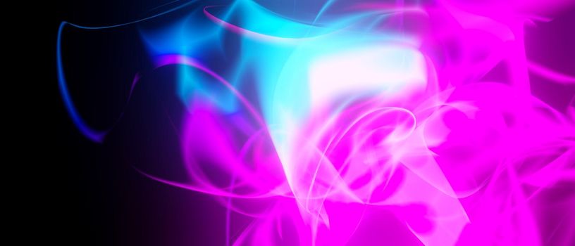 Abstract Amazing Glow Of Light And Smoke Soothing Violet Abstract Background