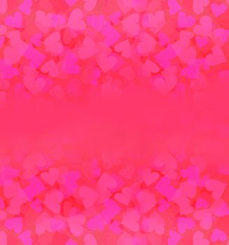Valentine Hearts Abstract pink Background.