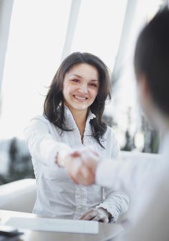 background image of handshake of business people . photo with copy space