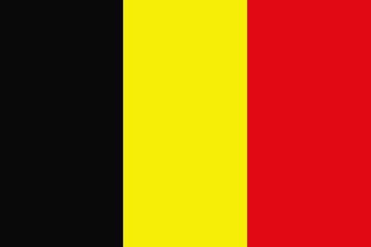 Black, yellow and red flag of Belgium, format jpeg.