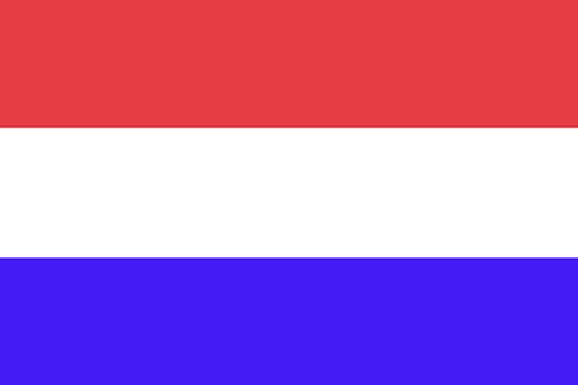 The red, white and blue flag of Netherlands, format jpeg.