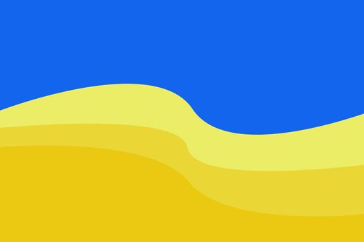 Waves on blue-yellow background, colours of Ukraine, format jpeg.