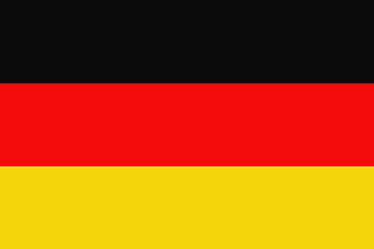 Black, red and yellow flag of Germany, format jpeg.