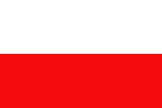 The white and red flag of Poland, format jpeg.