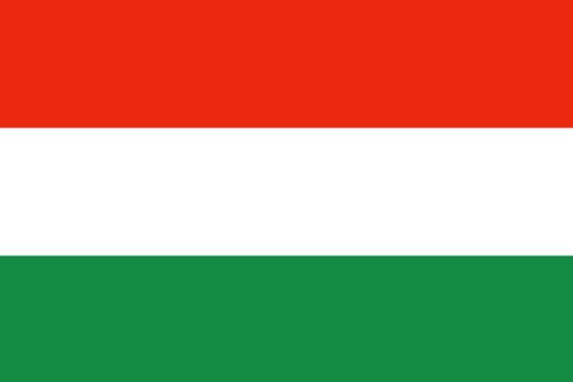 The red, white and green flag of Hungary, format jpeg.