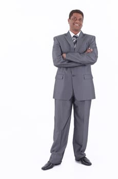 successful young businessman.isolated on a white background.