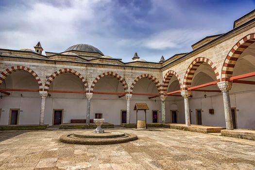 Edirne, Turkey - May 02 2015. The Complex of Sultan Bayezid II Health Museum, is a hospital museum of Trakya University,located in Edirne, Turkey.