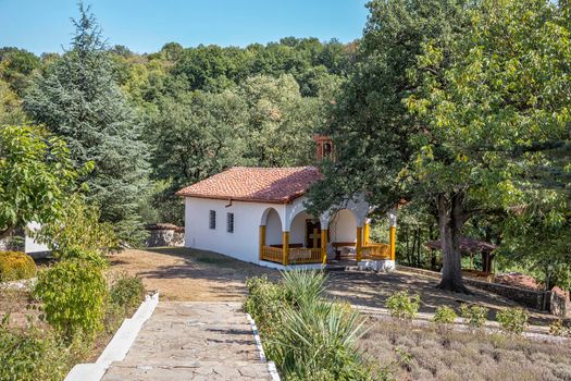 The courtyard of a monastery of Saint Athanasius, Bulgaria. The oldest active monastery in Europe