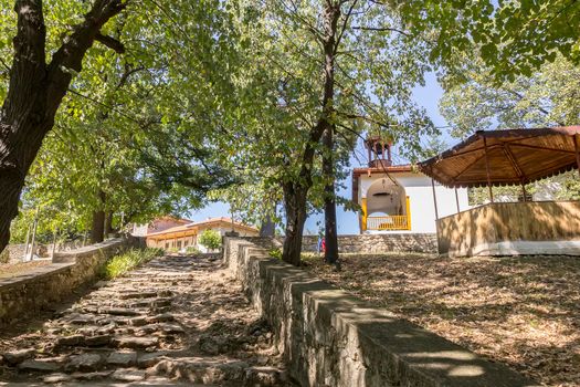 The courtyard of a monastery of Saint Athanasius, Bulgaria. The oldest active monastery in Europe