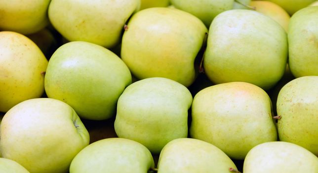 Green Apple Background, shallow depth of field.