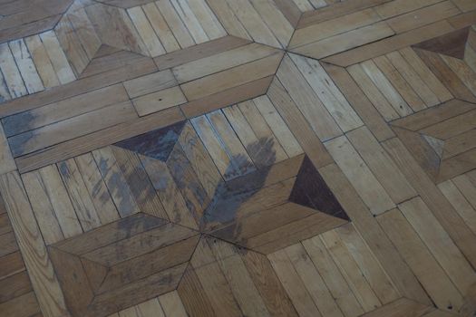 Seamless wood parquet texture, basket old.