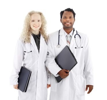 African American Man and Woman Medical Workers