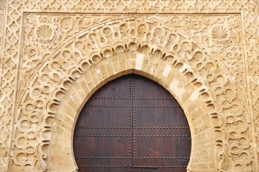 Gate of Kasbah of the Udayas in Rabat City, Morocco