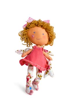 doll red-hair merry smyle wings bright walk