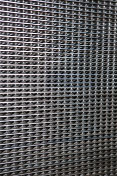 A metal heat exchanger grid consisting of small cells.