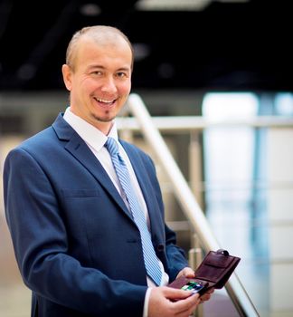 business man portrait at the office