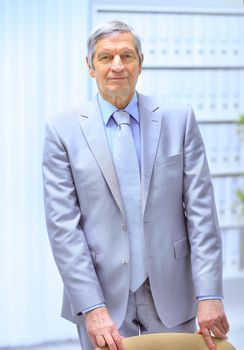 The businessman at the age of in the office.