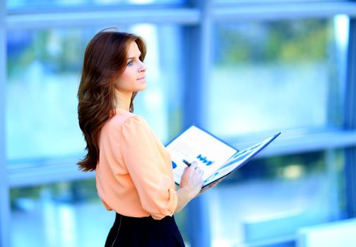 Modern business woman in the office