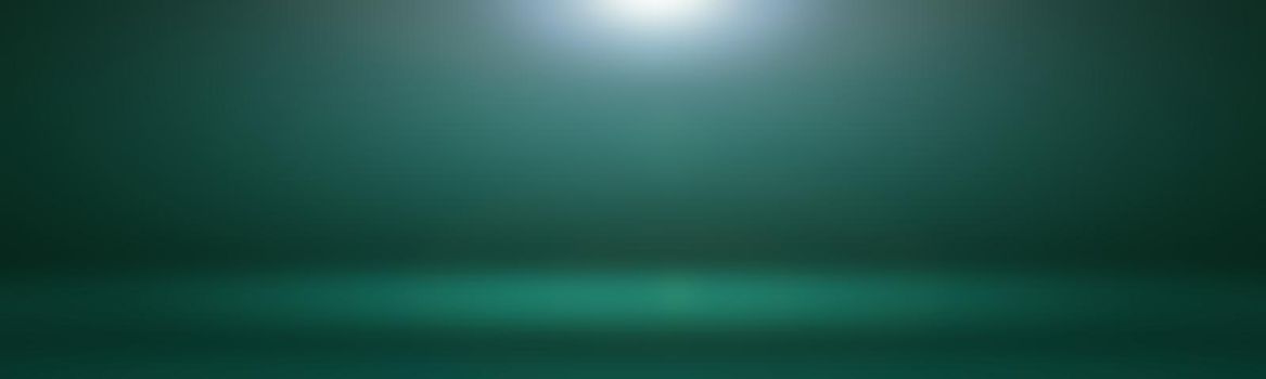 Luxury plain Green gradient abstract studio background empty room with space for your text and picture.