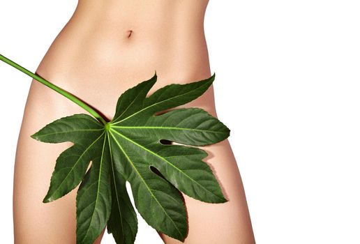 Waxing for beautiful woman. Brazilian laser hair removal bikini line an sexy body shapes. Body care and clean skin. Sexy woman in spa