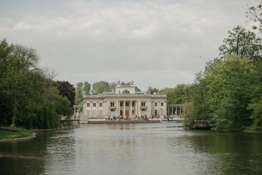 Warsaw, Poland - MAY 12, 2022: Palace on the Isle at noon