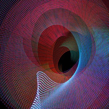 Abstract multicolored background made with light painting