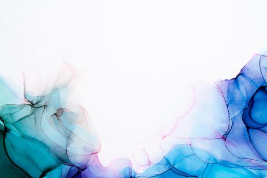 Marble ink abstract art from exquisite original painting for abstract background . Painting was painted on high quality paper texture to create smooth marble background pattern of ombre alcohol ink .