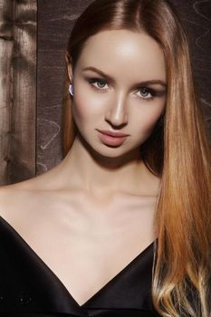 Fashion long hair. Beautiful blond girl,. Healthy straight shiny hair style. Beauty woman model. Shine smooth hairstyle