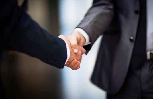 Business people shaking hands