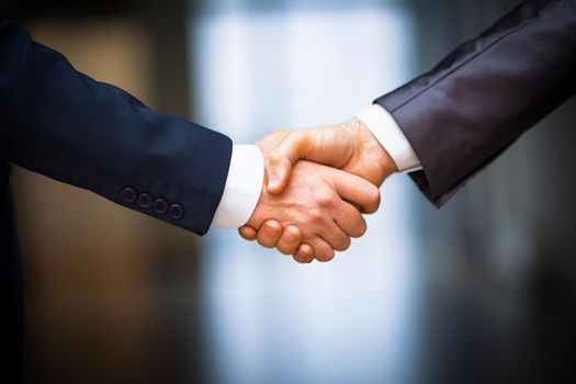 Business people shaking hands