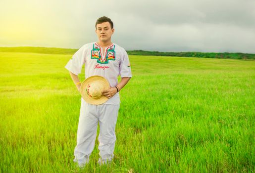 Nicaraguan man in folk costume, Nicaraguan man in folk costume