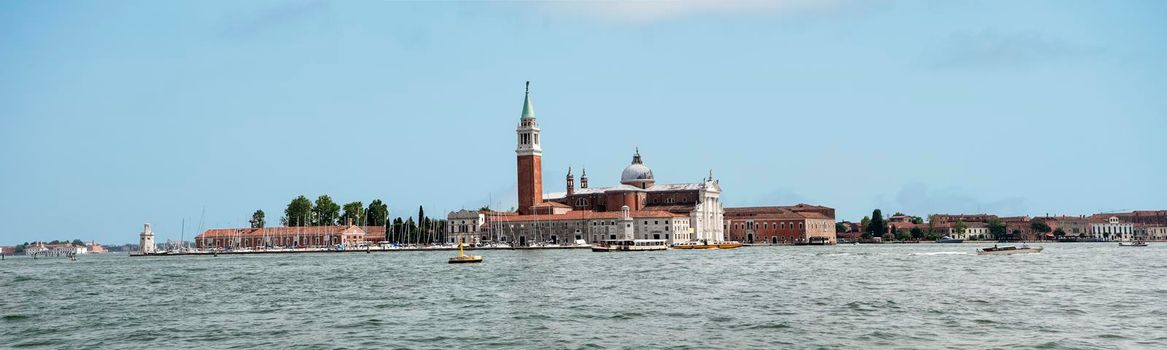 The church of San Giorgio Maggiore on the homonymous island in front of Piazza San Marco in Venice