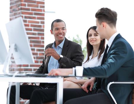 professional business team working at meeting in office.photo with copy space