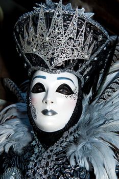 VENICE, ITALY - Febrary 21 2020: The masks of the Venice carnival 2020