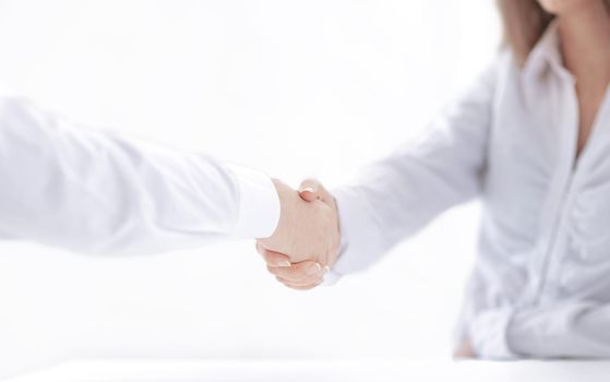 background image of handshake of business partners.close up. the concept of cooperation